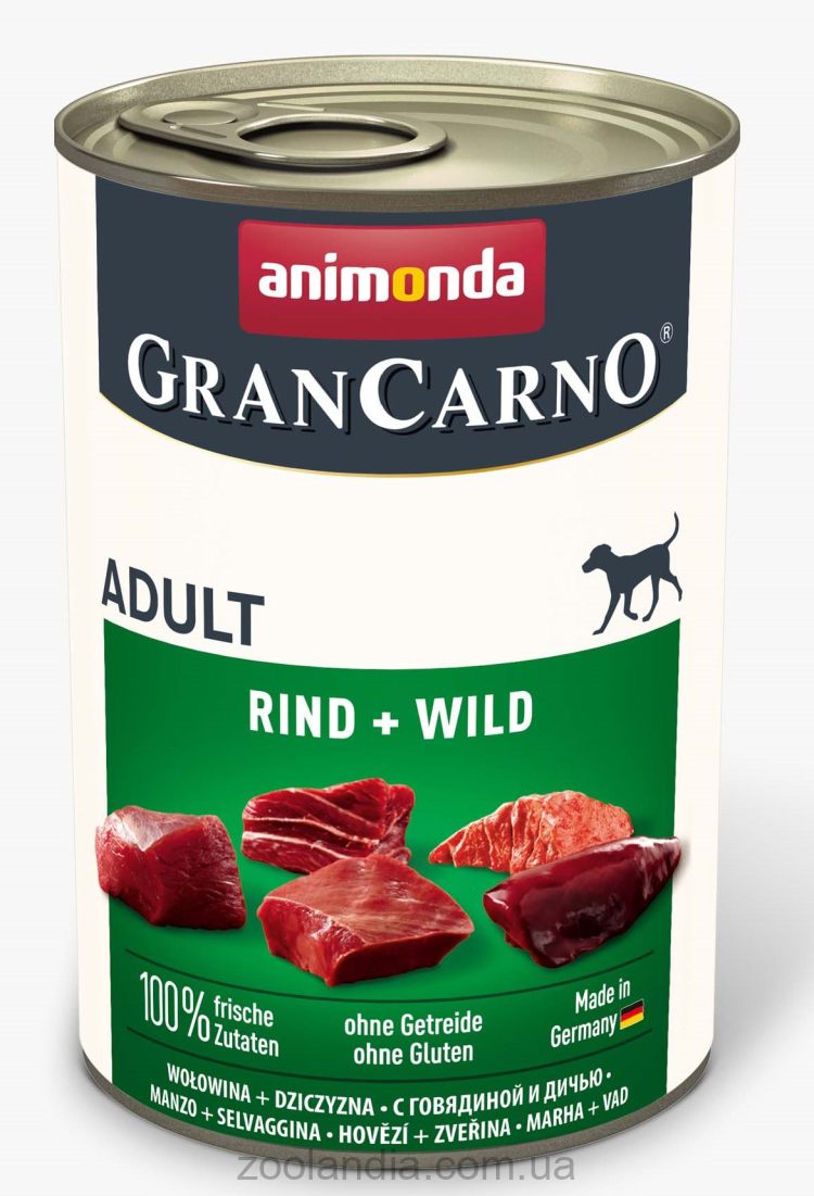 Animonda (Анимонда) GranCarno Adult Beef & Game влажный корм для собак (говядина и дичь)