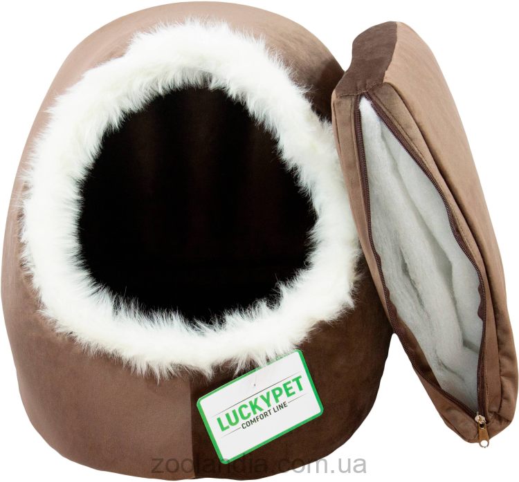 Lucky Pet (Лаки Пет) "Амур" - Домик-лежак для собак (коричневый)