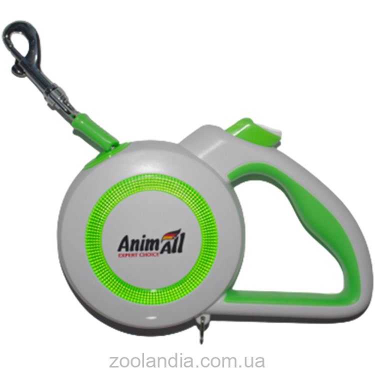 AnimAll (ЭнимАлл) Reflector M - Поводок-рулетка для собак, лента (5 м, до 25 кг)