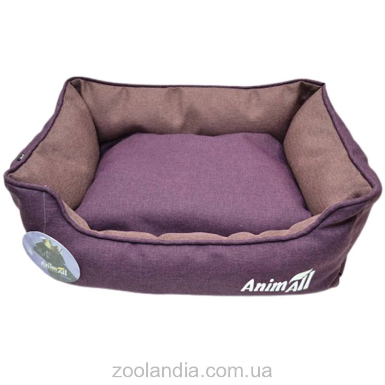 AnimAll (ЕнімАлл) Anna M Dark Violet  – Лежак Анна для собак та котів, фіолетова