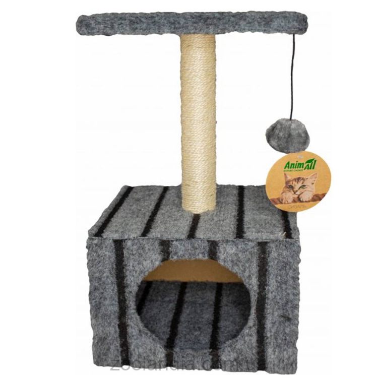 AnimAll (ЭнимАлл) Когтеточка-домик для кошек, с полкой