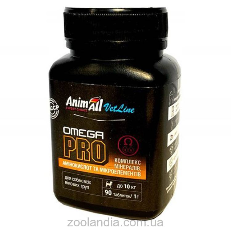 AnimAll VetLine (ЭнимАлл ВетЛайн) Omega PRO - Витаминная добавка для собак для профилактики недостатка витаминов
