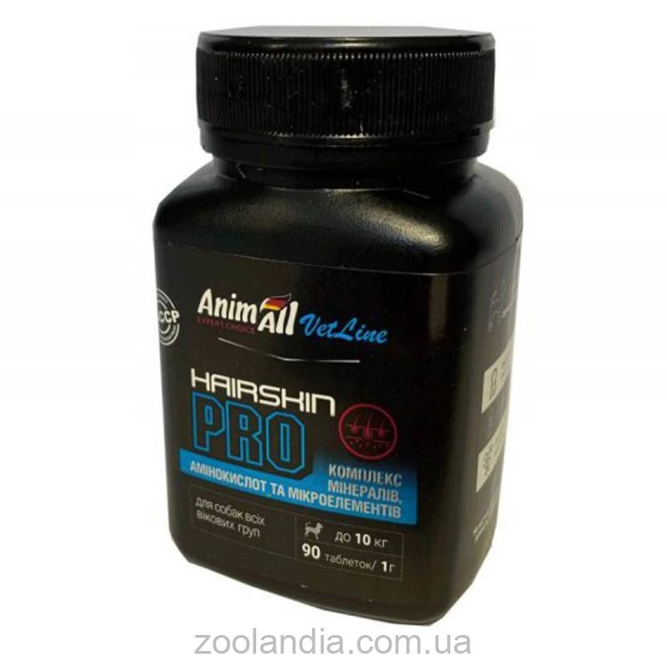 AnimAll VetLine (ЕнімАллл ВетЛайн) Hair Skin PRO - Вітамінна добавка для собак для профілактики та комплексної терапії хвороб шкірного покриву