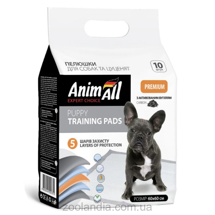 AnimAll (ЭнимАлл) Puppy Training Pads - Пеленки тренировочные с активированным углем для щенков и собак
