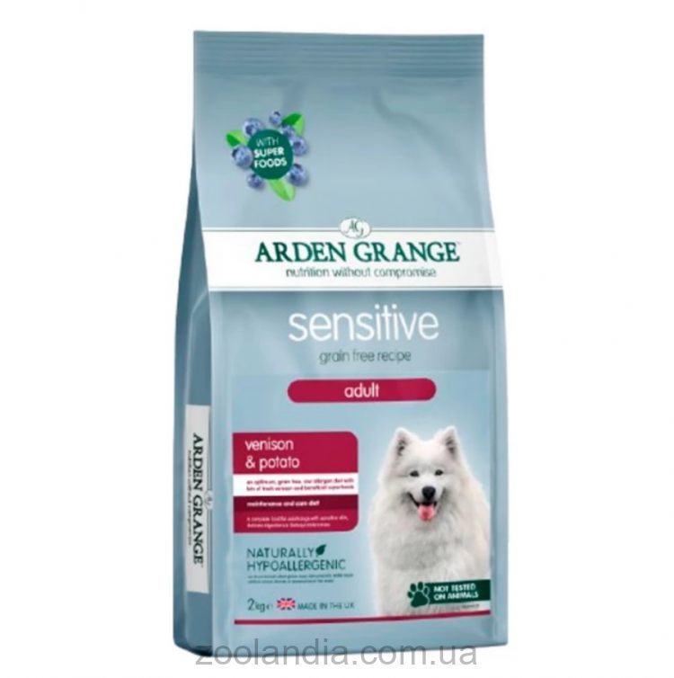 Arden (Арден Гранж) Grange Dog Sensitive Venison Potato -  Корм для взрослых собак с олениной и картофелем