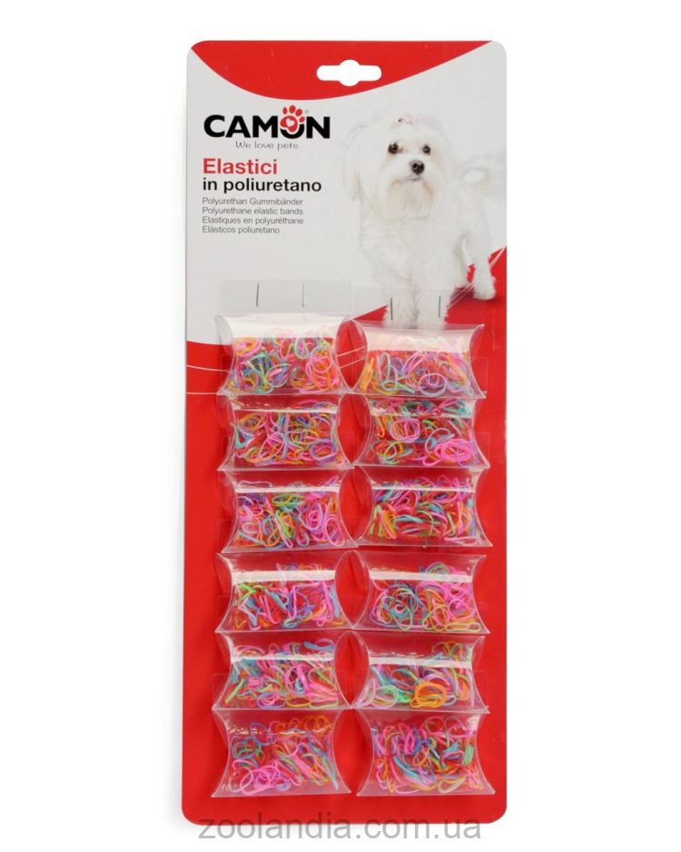 Camon (Камон) Colorati in Poliuretano - цветные резинки для шерсти собак 100шт