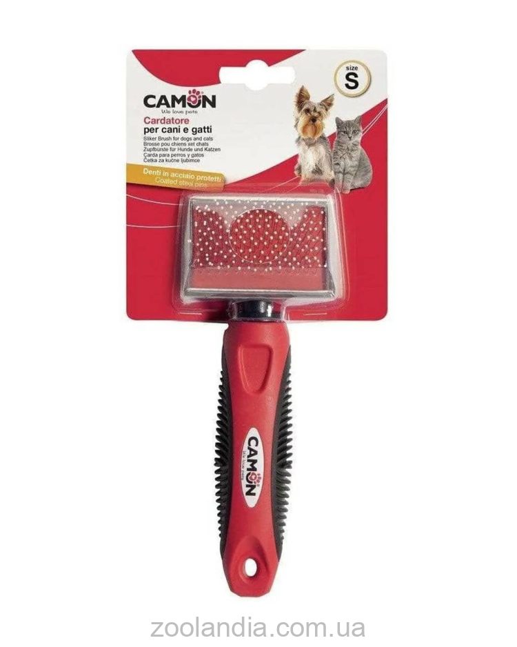 Camon (Камон) Cardatore per cani e gatti - пуходерка с напылением и мягкой ручкой S 60x45мм