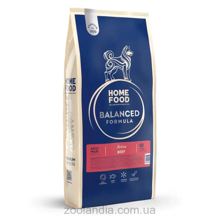 Home Food (Хом Фуд) Premium Balanced Formula - Сухой корм для взрослых собак крупных пород (говядина)