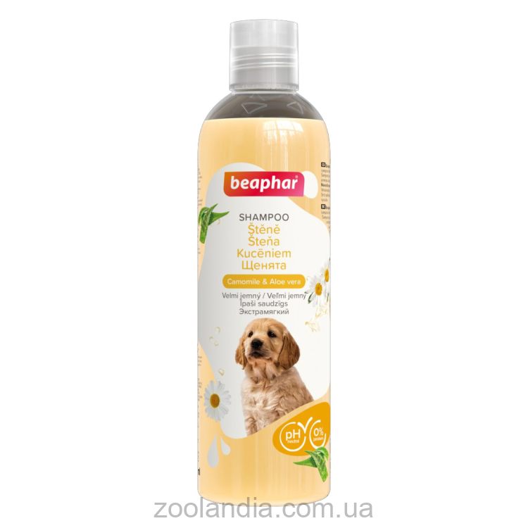 Beaphar (Беафар) Shampoo Camomile & Aloe vera for Puppies шампунь для щенков с ромашкой и алое вера