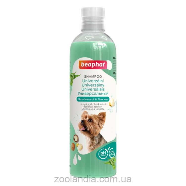 Beaphar (Беафар) Shampoo Universal Macadamia oil & Aloe vera for Dogs – Универсальный шампунь с Макадамией и Алоэ вера для собак
