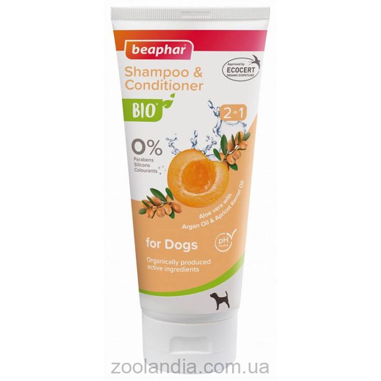 Beaphar (Беафар) Bio Shampoo & Conditioner 2 in 1 - Шампунь-кондиционер для восстановления шерсти собак