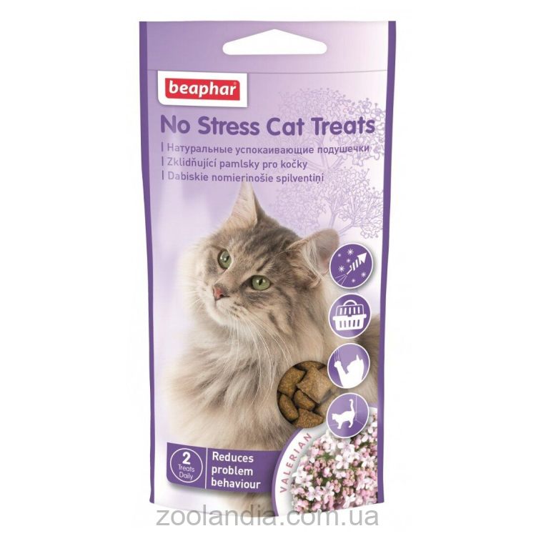 Beaphar (Беафар) No Stress Cat Treats Подушечки для снятия стресса у кошек