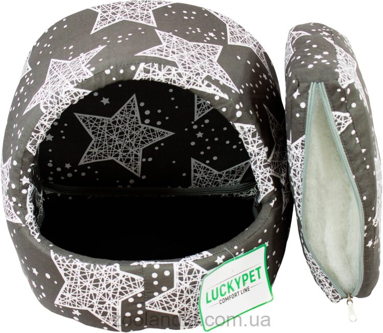 Lucky Pet (Лаки Пет) "Белла" -Домик-лежак для собак (серый)