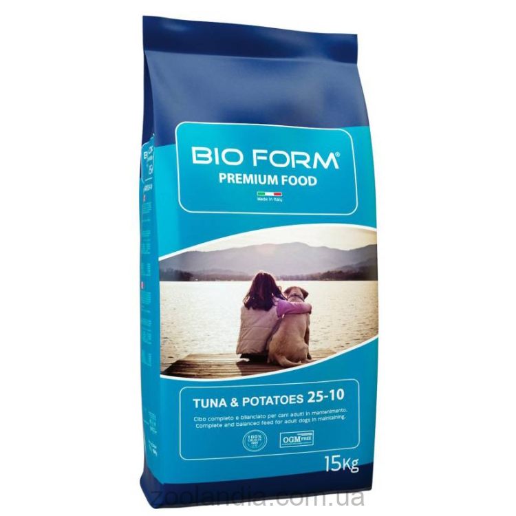 Bio Form (Био Форм) Premium Food Tuna & Potatoes 25-10 сухой корм для собак с тунцом и картофелем
