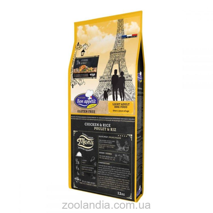 Bon Appetit (Бон Апетит) Light Chicken&Rice - корм для собак з надмірною вагою з куркою та рисом