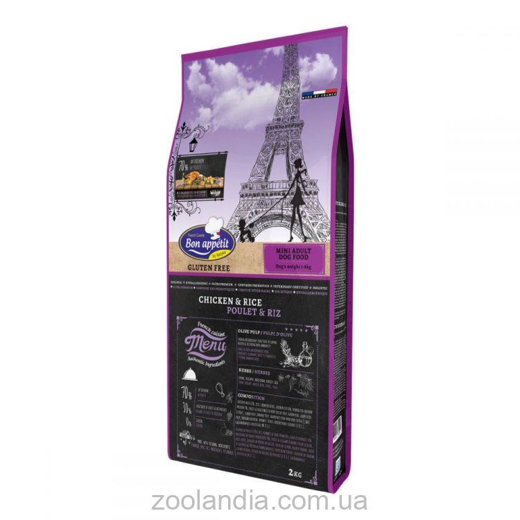 Bon Appetit (Бон Аппетит) Mini Adult Chicken &Rice - корм для собак мелких пород с курицей и рисом