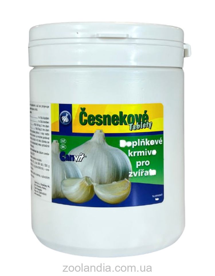 Canvit Cesnekove - чесночные таблетки для животных