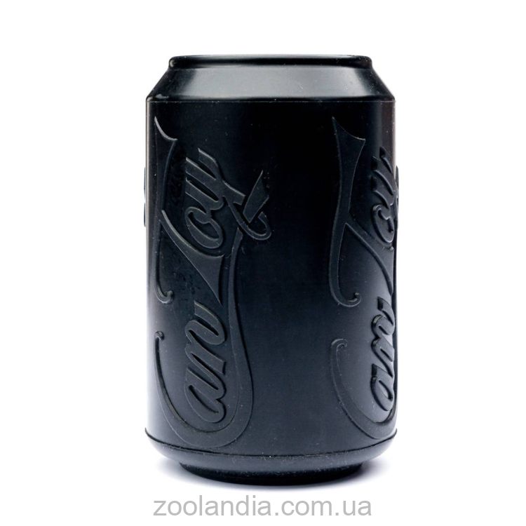 SodaPup (Сода Пап) SP Puppy Can Toy – Игрушка-диспенсер для лакомств Жестяная Банка для собак, черная