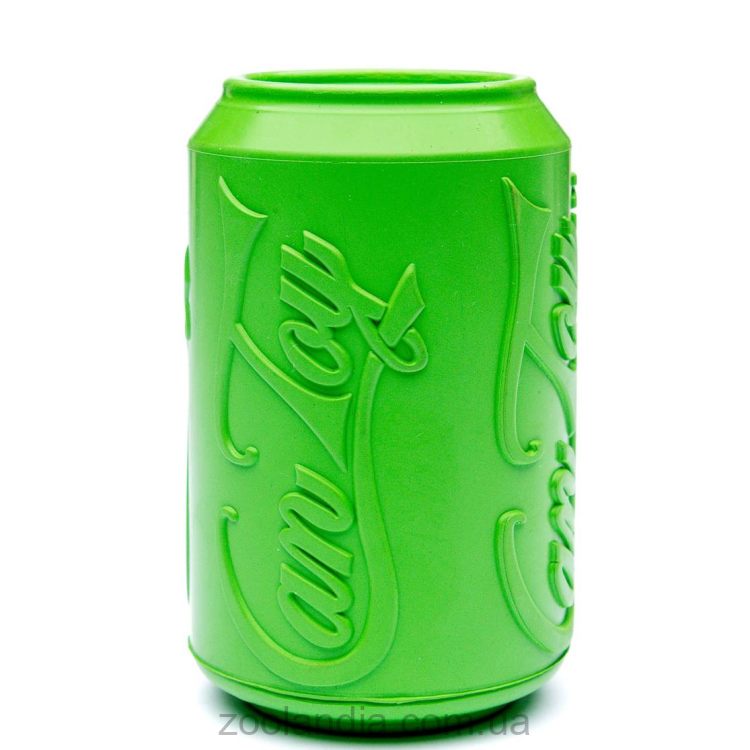 SodaPup (Сода Пап) SP Puppy Can Toy – Игрушка-диспенсер для лакомств Жестяная Банка для собак, зеленая