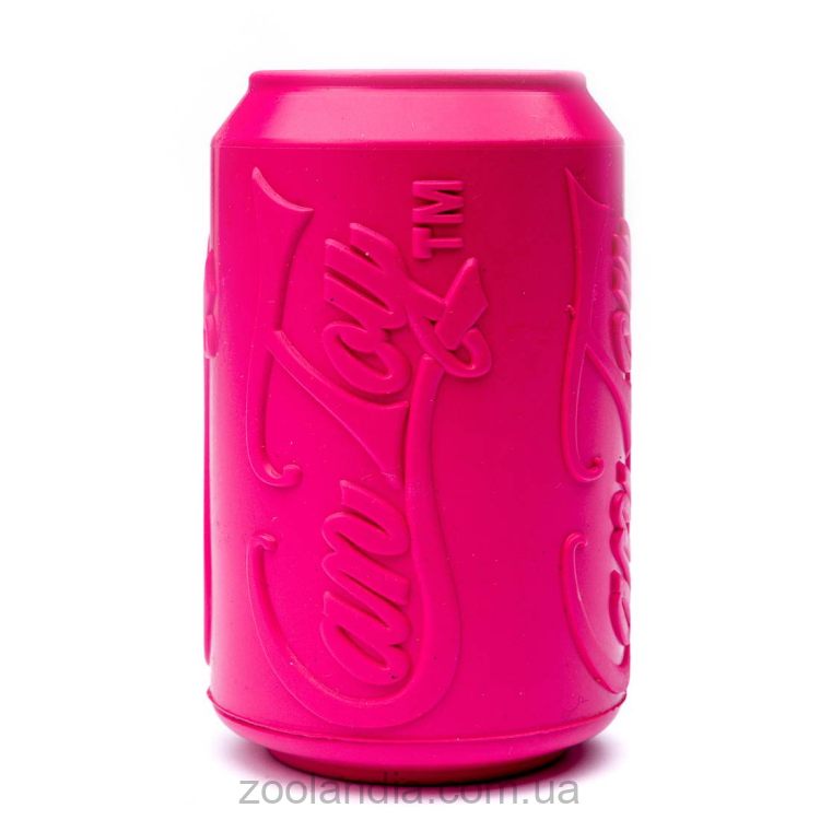 SodaPup (Сода Пап) SP Puppy Can Toy – Игрушка-диспенсер для лакомств Жестяная Банка для собак, розовая
