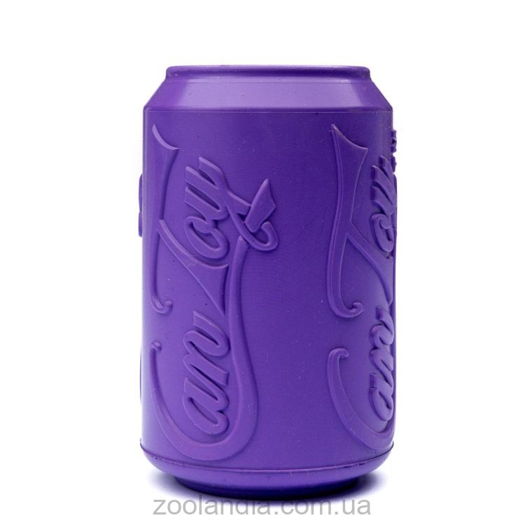 SodaPup (Сода Пап) SP Puppy Can Toy – Игрушка-диспенсер для лакомств Жестяная Банка для собак, фиолетовая