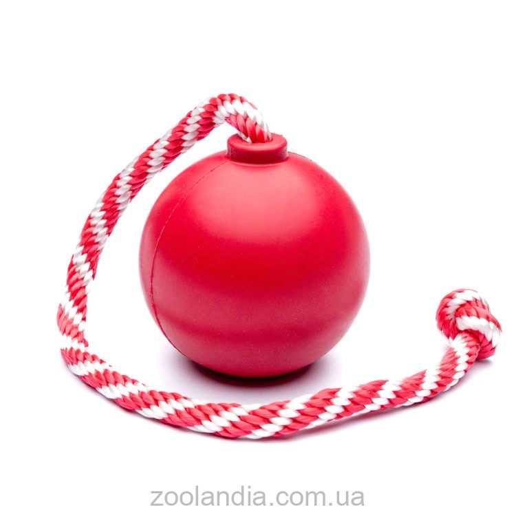 SodaPup (Сода Пап) USA-K9 Cherry Bomb – Игрушка-диспенсер для лакомств Бомба из суперпрочного материала для собак, красная