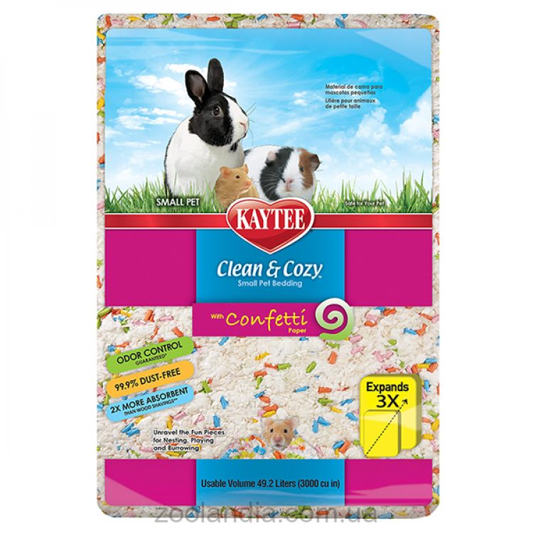 Kaytee (Кейти) Clean&Cozy Confetti - Подстилка из целлюлозы для грызунов конфетти