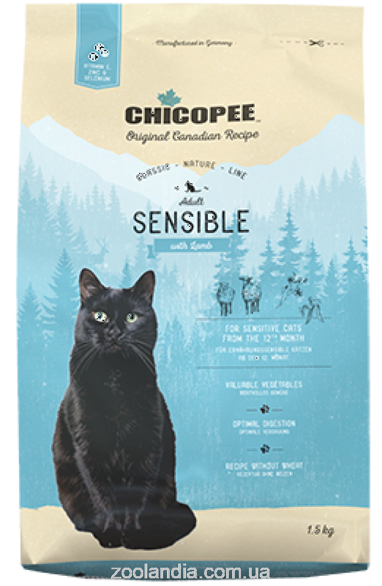 Chicopee (Чикопи) CNL Cat Adult Sensible Lamb -Сухой корм для взрослых кошек с чувствительным пищеварением (с ягненком)
