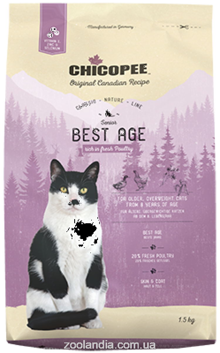 Chicopee (Чикопи) CNL Senior Best Age - Сухой корм для кошек старше 8 лет