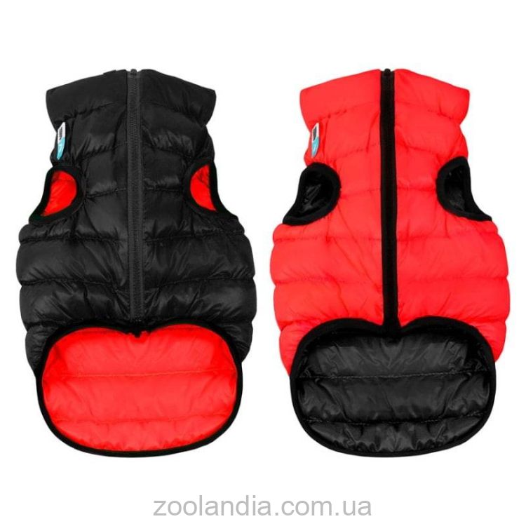 Collar (Коллар) AiryVest двусторонняя курточка для собак, красно-черная