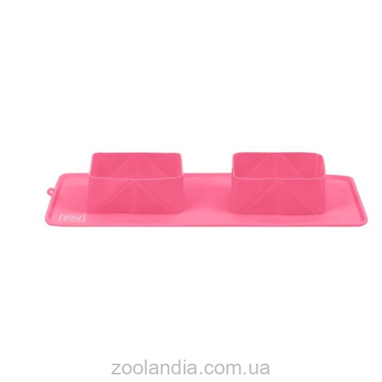Collar (Коллар) Waudog Silicone миска складная 385х230х50 мм (розовый/голубой/желтый/серый)