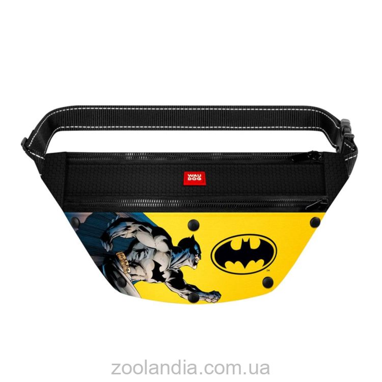 Collar (Коллар) Waudog Family поясная сумка-бананка для корма и аксессуаров, рисунок "Бетмен 1",  33x17x10 см