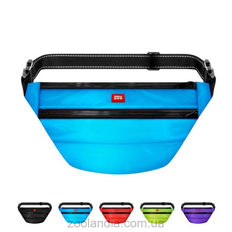 Collar (Коллар) Waudog Family поясная сумка-бананка для корма и аксессуаров со съемным ремнем, размер 33x17x10 см