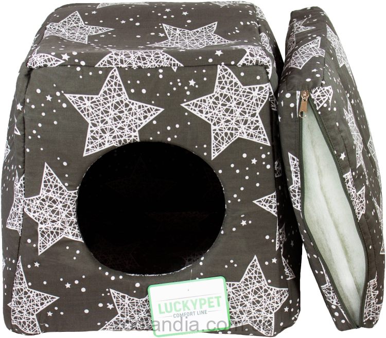 Lucky Pet (Лаки Пет) Марс - Куб-лежак для собак и котов, серый