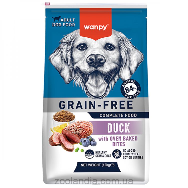 Wanpy (Ванпи) Adult Dog Grain Free Duck - Сухой беззерновой корм для собак (утка)
