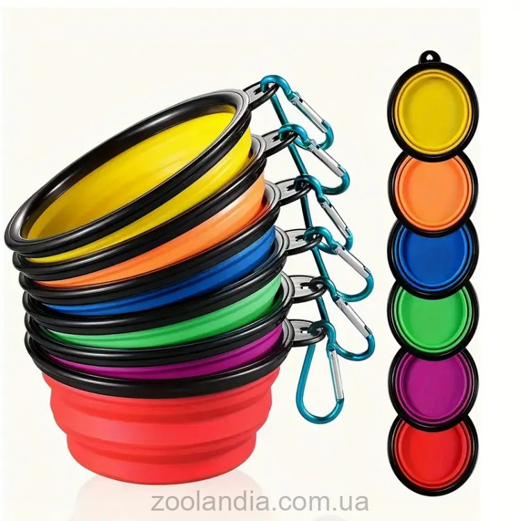 Складна дорожня миска для собак