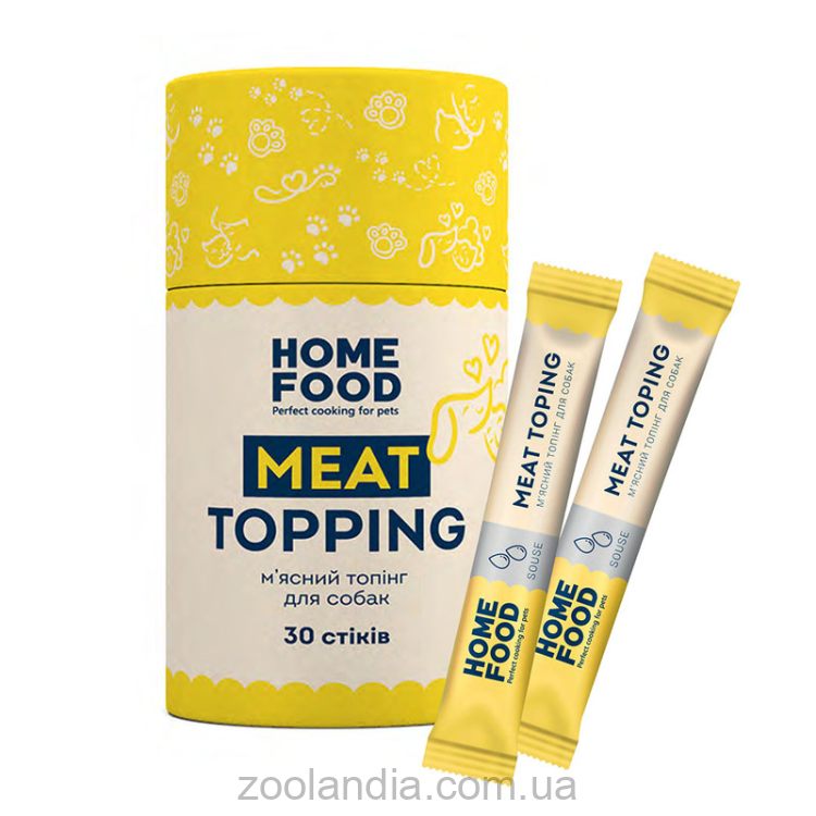 Home Food (Хом Фуд) Мясной топпинг для собак в стиках в тубусе, 3 г х 30