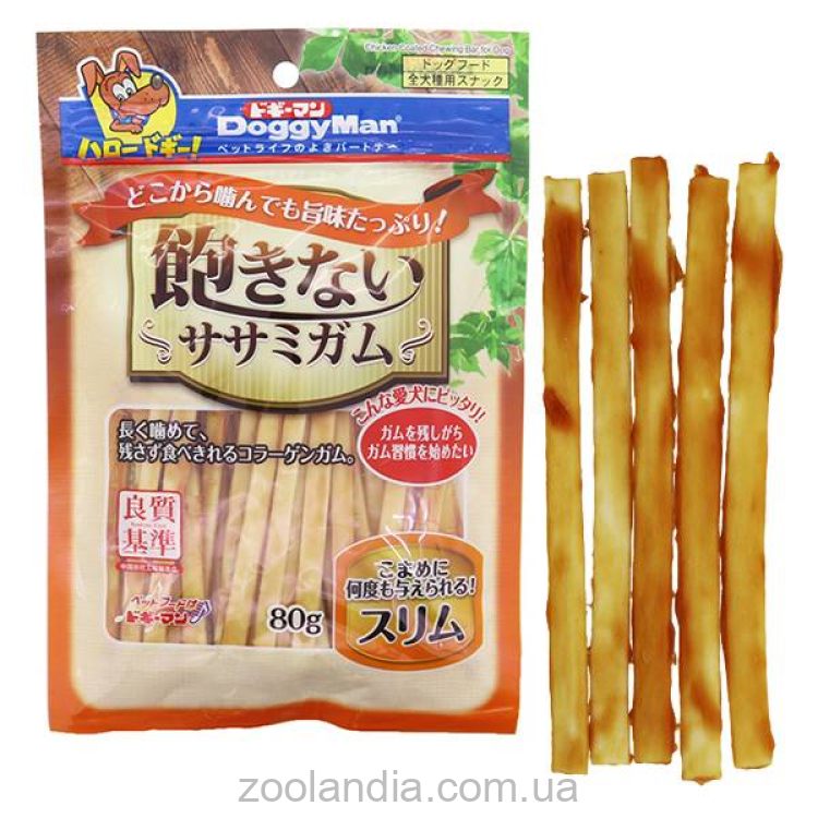DoggyMan (ДоггиМен) Chicken Coated Chewing Bar – Лакомство батончик с куриным филе и сыромятной кожей для собак и щенков