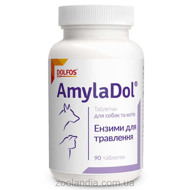 Dolfos (Дольфос) AmylaDol - Витаминно-минеральный комплекс для собак и кошек при нарушении пищеварения