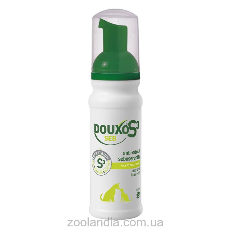 Ceva (Сева) Douxo S3 Seb - Лечебный мусс для жирной кожи собак и кошек, себорегулирующий