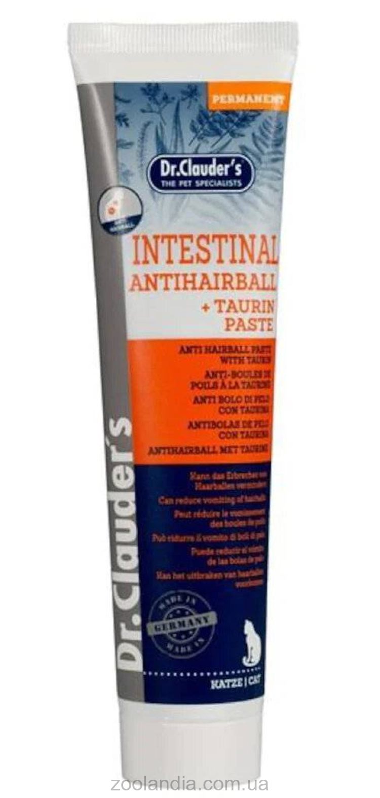 Dr.Clauder’s (Доктор Клаудер) Antihairball Paste + Taurin Мальт-паста с таурином для выведения шерсти у кошек