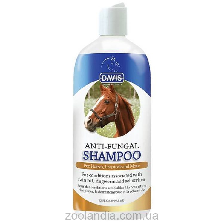 Davis (Дэвис) Anti-Fungal Shampoo - Противогрибковый шампунь с 2% хлоргексидином для собак, лошадей