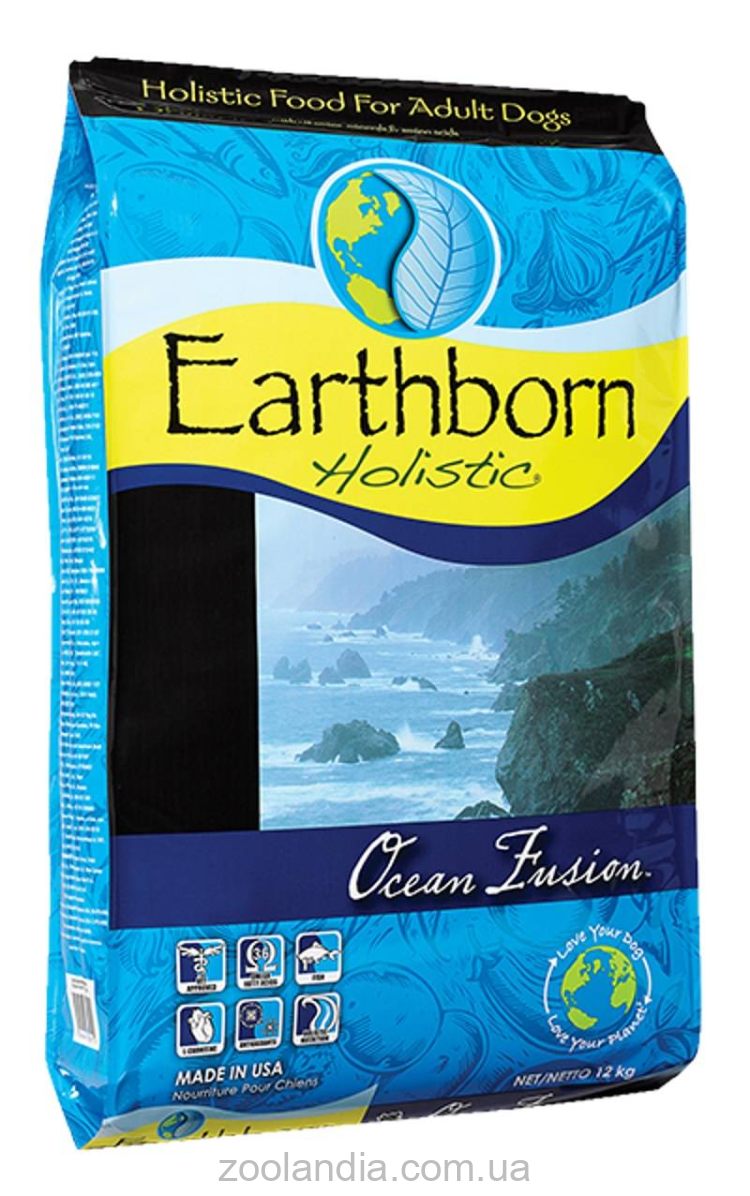 Earthborn Holistic Dog Ocean Fusion - Корм для взрослых собак всех пород и возрастов (белая рыба)