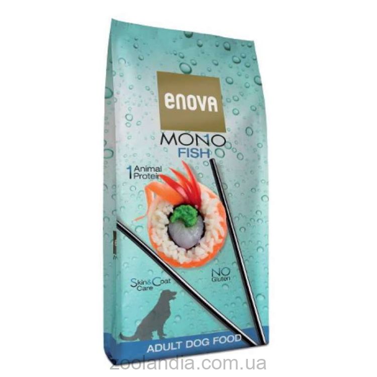 ENOVA (Энова) MONO Fish - Сухой корм для взрослых собак всех пород (рыба)
