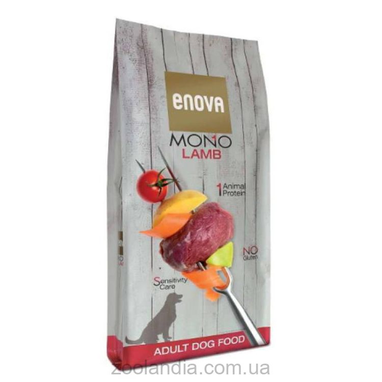 ENOVA (Энова) MONO Lamb - Сухой корм для взрослых собак всех пород (ягненок)
