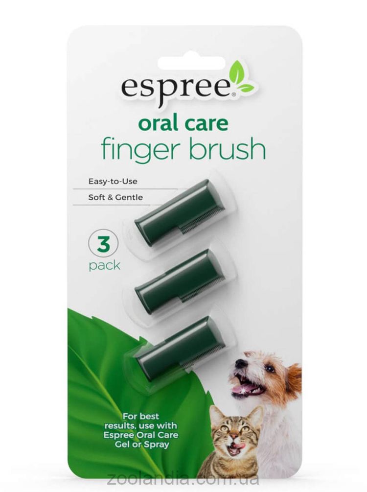 Espree (Эспри) Oral Care Finger Brush - Набор щеток для ухода за зубами собак