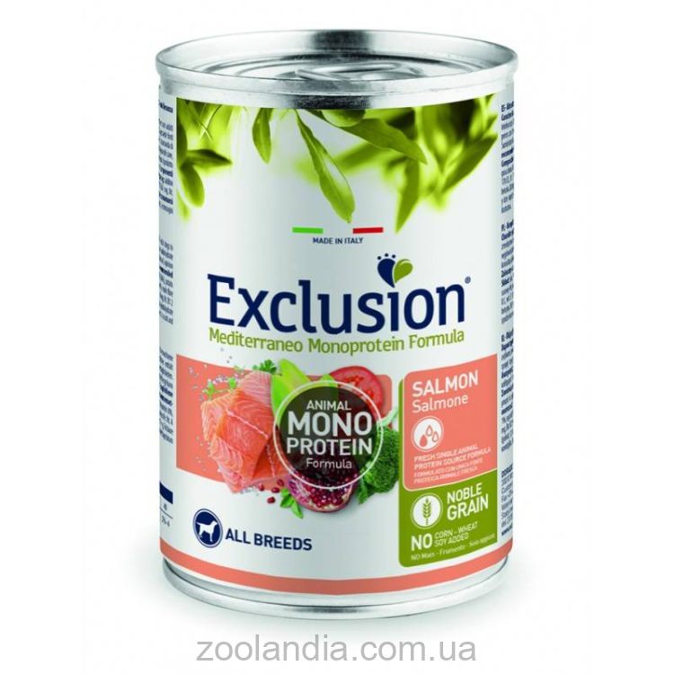 Exclusion (Эксклюжн) Adult Salmon All Breeds - Консервированный корм для собак всех пород с лососем