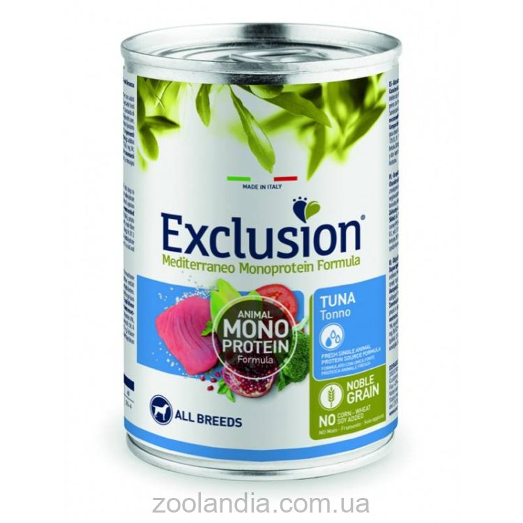 Exclusion (Эксклюжн) Adult Tuna All Breeds - Консервированный корм для собак всех пород с тунцом