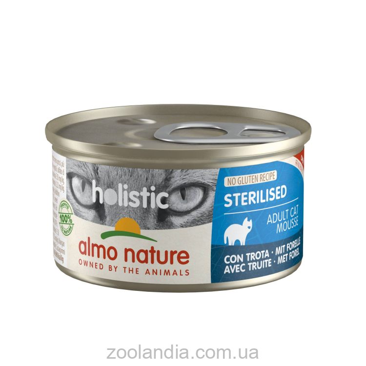 Almo Nature (Альмо Натюр) Holistic Sterilised Cat - Консервированный корм для стерилизованных кошек (форель)
