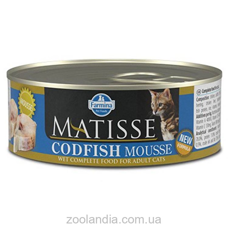 Farmina (Фармина) Matisse Cat Mousse Codfish – Консервированный корм для котов (треска)
